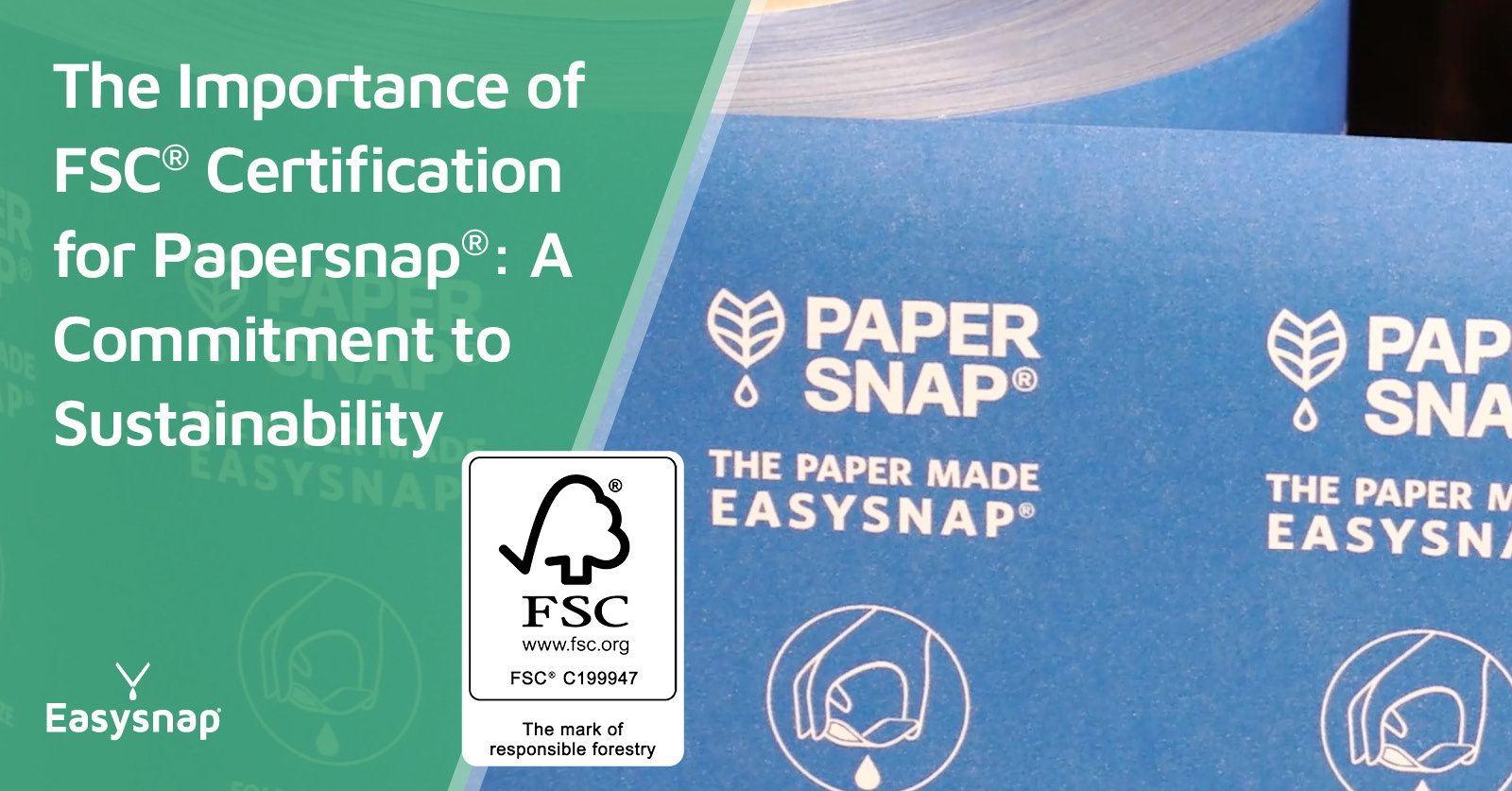 FSC® Certification for Papersnap® single-dose solution