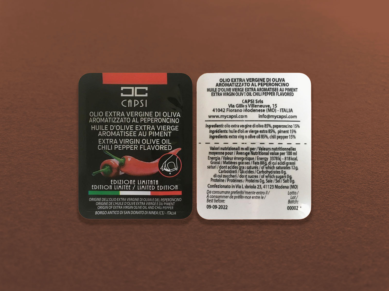 Capsi Spicy Oil Easysnap Technology single dose