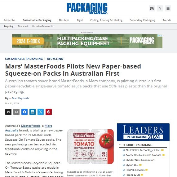 Packaging World Easysnap Masterfoods