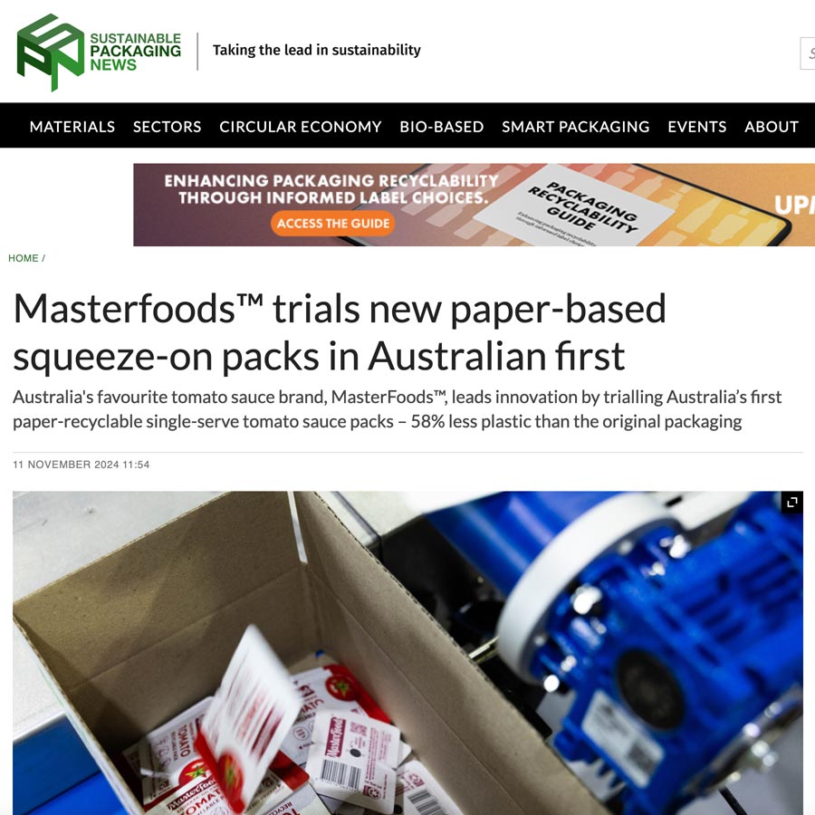 Sustainable Packaging News Easysnap Masterfoods Easysnap Technology